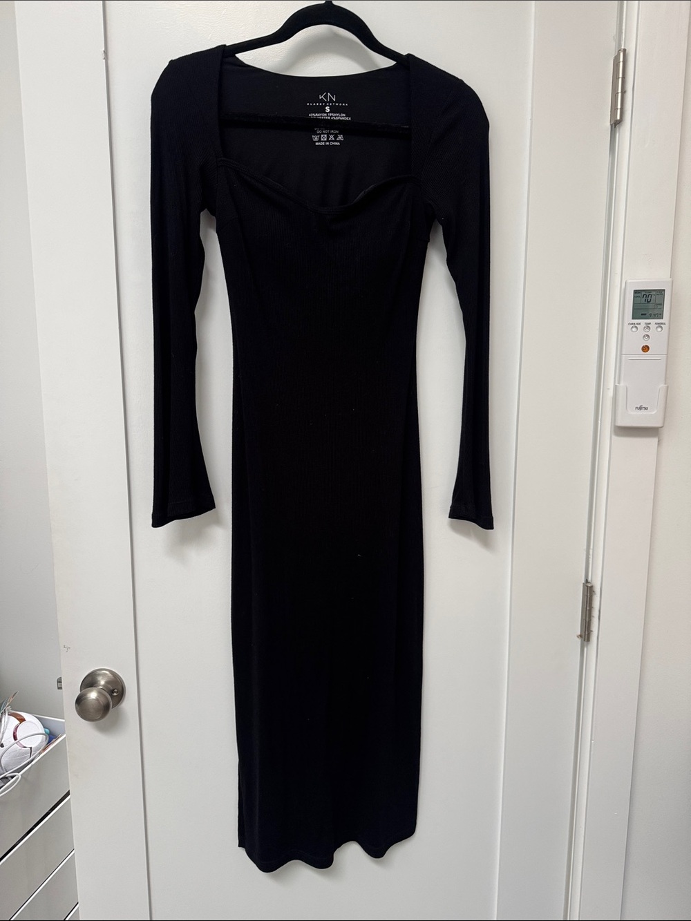 Black Long Sleeve Bodycon Dress